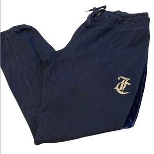 Juicy Couture black jogger sweatpants velour